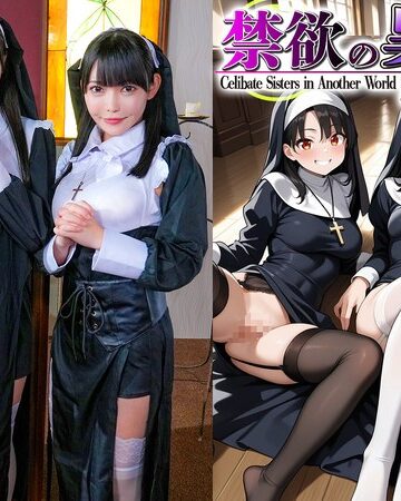【無修正流出】【禁欲の異世界シスターズ】（1）女しかいない世界に召喚？修道院長によるフェラ抜きテイスティング！！（2）生まれて初めての男に驚愕！？その場で処女喪失！（3）むっつり不良シスターも参戦！中出しし放題の4P！？【妄想エロマン♯アンナ＆オネット＆シャロン】｜1stcvs00043
