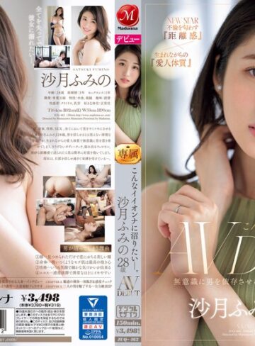 【無修正流出】こんなイイオンナに沼りたい―。 沙月ふみの 28歳 AV DEBUT 無意識に男を依存させる、触れたら危険な人妻―。｜juq00462